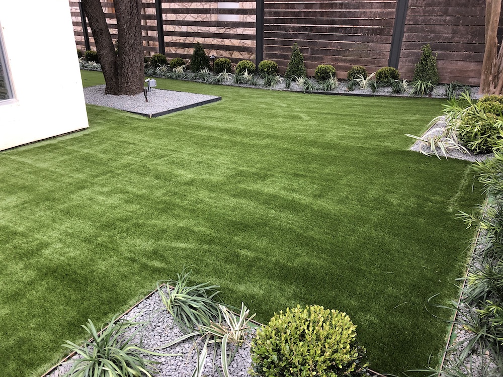 a yard of artificial turf