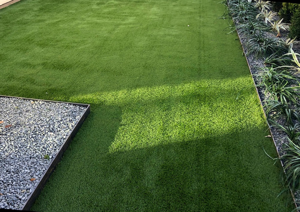 artificial turf outside of a business